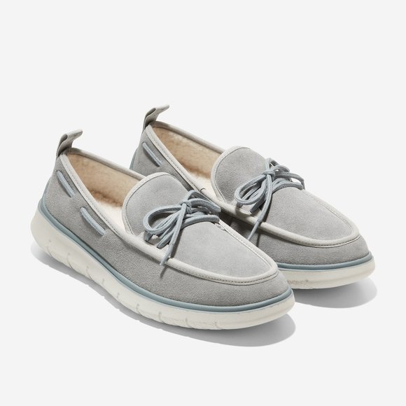 Cole Haan Men's Generation ZeroGrand Gray Suede Rec Slippers - 11.5M -New in Box - Picture 8 of 11